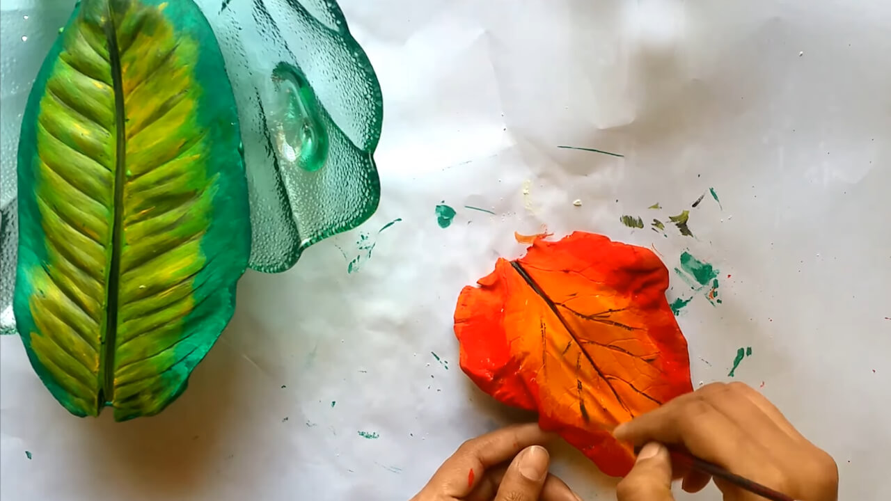 Painting on Plaster of Paris with Kids